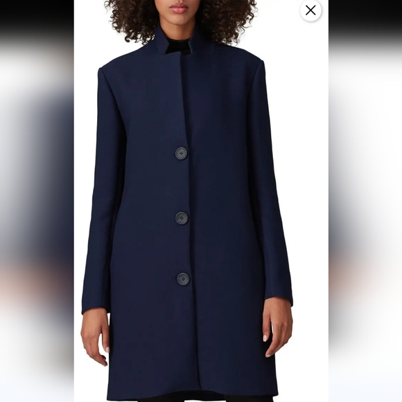 Waverly Grey Nikki Coat, Navy & Grey, Sz M, Made in U.S.A. - Picture 1 of 11